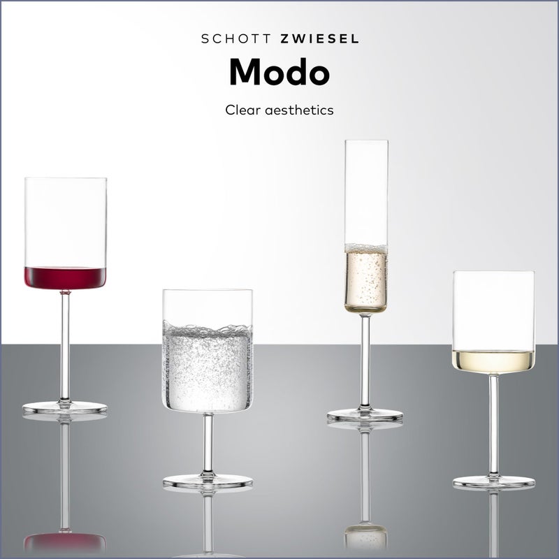 SCHOTT ZWIESEL Modo White Wine Glass (Set of 4), Straight-Lined Wine Glasses for White Wine, Dishwasher-Safe Tritan Crystal Glasses, Made in Germany (13.5 Ounce) - Image 5